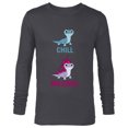 thumbnail image 1 of Disney Frozen 2 Salamander Chill vs No Chill - Long Sleeve T-Shirt for Men -Customized-Charcoal Heather, 1 of 5
