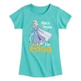 thumbnail image 1 of Disney Frozen 2 - She's Anna, I'm Elsa - Toddler & Youth Girls Short Sleeve Graphic T-Shirt, 1 of 5