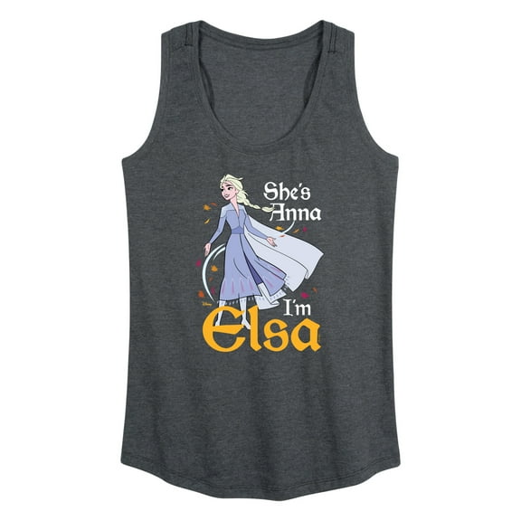Disney Frozen 2 - She's Anna, I'm Elsa - Women's Racerback Tank Top