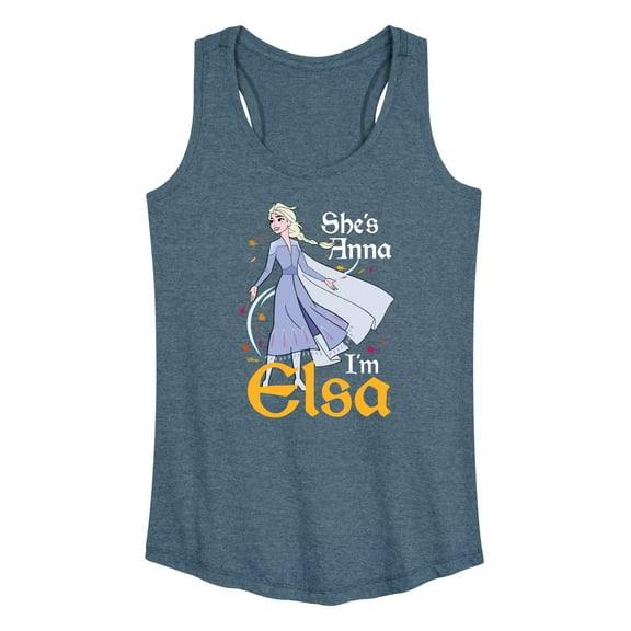 Disney Frozen 2 - She's Anna, I'm Elsa - Women's Racerback Tank Top