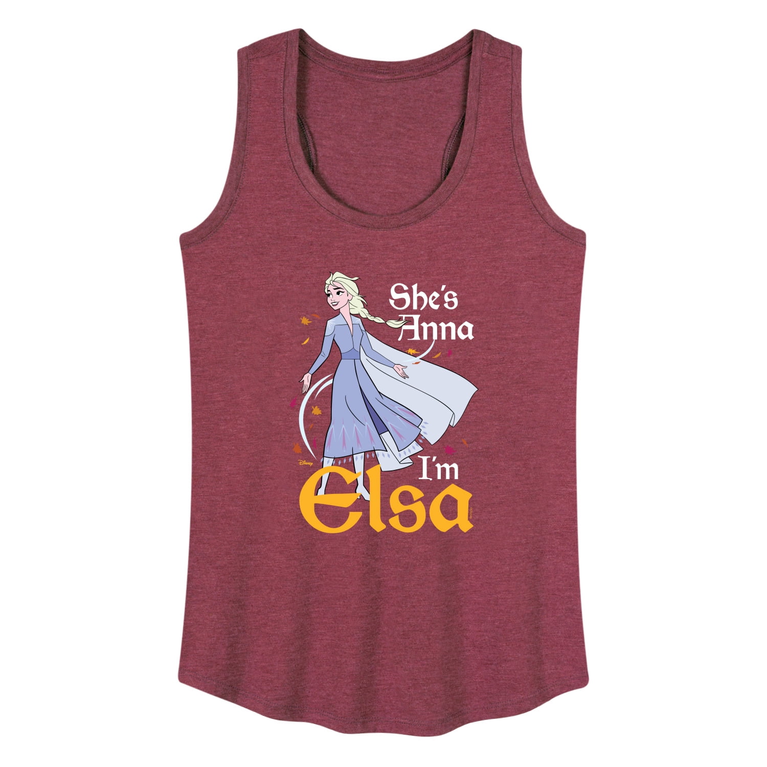 Elsa Tank Disney Frozen 2 - She's Anna, I'm Elsa - Women's Racerback Tank Top ...
