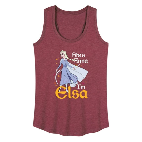 Disney Frozen 2 - She's Anna, I'm Elsa - Women's Racerback Tank Top