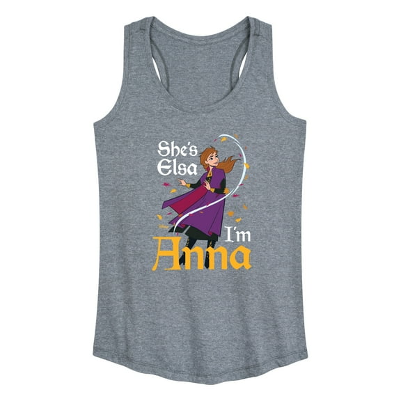 Disney Frozen 2 - She's Elsa, I'm Anna - Women's Racerback Tank Top