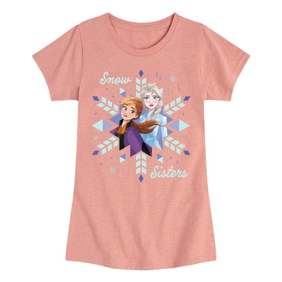 Disney Frozen 2 - Snow Sisters - Toddler & Youth Girls Short Sleeve Graphic T-Shirt