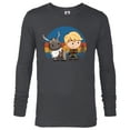 thumbnail image 1 of Disney Frozen 2 Sven and Kristoff Chibi T-Shirt - Long Sleeve T-Shirt for Men - Customized-Charcoal Heather, 1 of 5