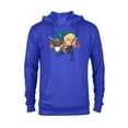 thumbnail image 1 of Disney Frozen 2 Sven and Kristoff Chibi T-Shirt - Pullover Hoodie for Adults - Customized-Royal Heather, 1 of 5