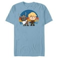 thumbnail image 1 of Disney Frozen 2 Sven and Kristoff Chibi T-Shirt- Short Sleeve Blended T-Shirt for Adults - Customized-Ocean Blue, 1 of 5