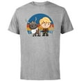 thumbnail image 1 of Disney Frozen 2 Sven and Kristoff Chibi T-Shirt - Short Sleeve Cotton T-Shirt for Adults - Customized-Athletic Heather, 1 of 5