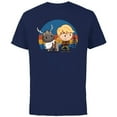 thumbnail image 1 of Disney Frozen 2 Sven and Kristoff Chibi T-Shirt - Short Sleeve Cotton T-Shirt for Adults - Customized-Athletic Navy, 1 of 5