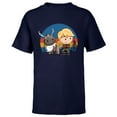 thumbnail image 1 of Disney Frozen 2 Sven and Kristoff Chibi T-Shirt - Short Sleeve T-Shirt for Kids - Customized-Navy, 1 of 5
