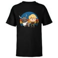 thumbnail image 1 of Disney Frozen 2 Sven and Kristoff Chibi T-Shirt - Short Sleeve T-Shirt for Kids - Customized-Black, 1 of 5