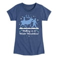thumbnail image 1 of Disney Frozen 2 - Walk In A Winter Wonderland Christmas - Toddler & Youth Girls Short Sleeve Graphic T-Shirt, 1 of 5