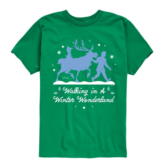 Disney Frozen 2 - Walk In A Winter Wonderland Christmas - Toddler & Youth Short Sleeve Graphic T-Shirt