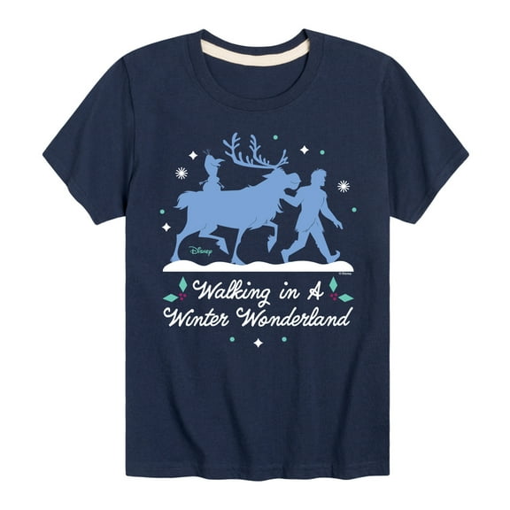 Disney Frozen 2 - Walk In A Winter Wonderland Christmas - Toddler & Youth Short Sleeve Graphic T-Shirt
