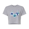 thumbnail image 1 of Disney Frozen 2 - Winter Wonderland Ornaments Christmas - Juniors Cropped Cotton Blend T-Shirt, 1 of 5