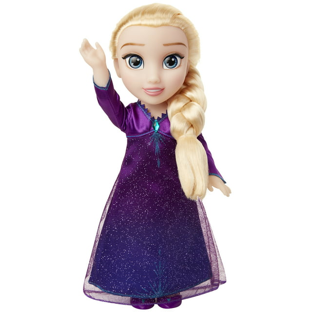 Disney Frozen 207031-V1 2 Elsa Musical Doll Sings Into the Unknown, Features 14 Film Phrases, 14"