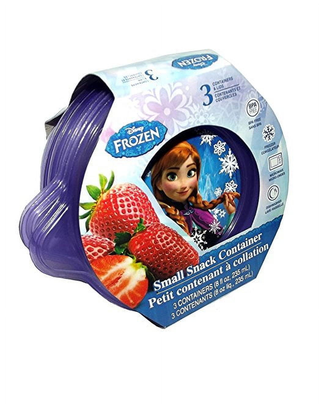 Disney Frozen 3pk Small Snack White Food Storage Containers