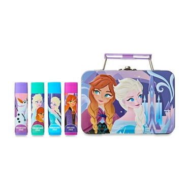 Disney Frozen 4 pack Flavored Lip Balm with Storage Tin