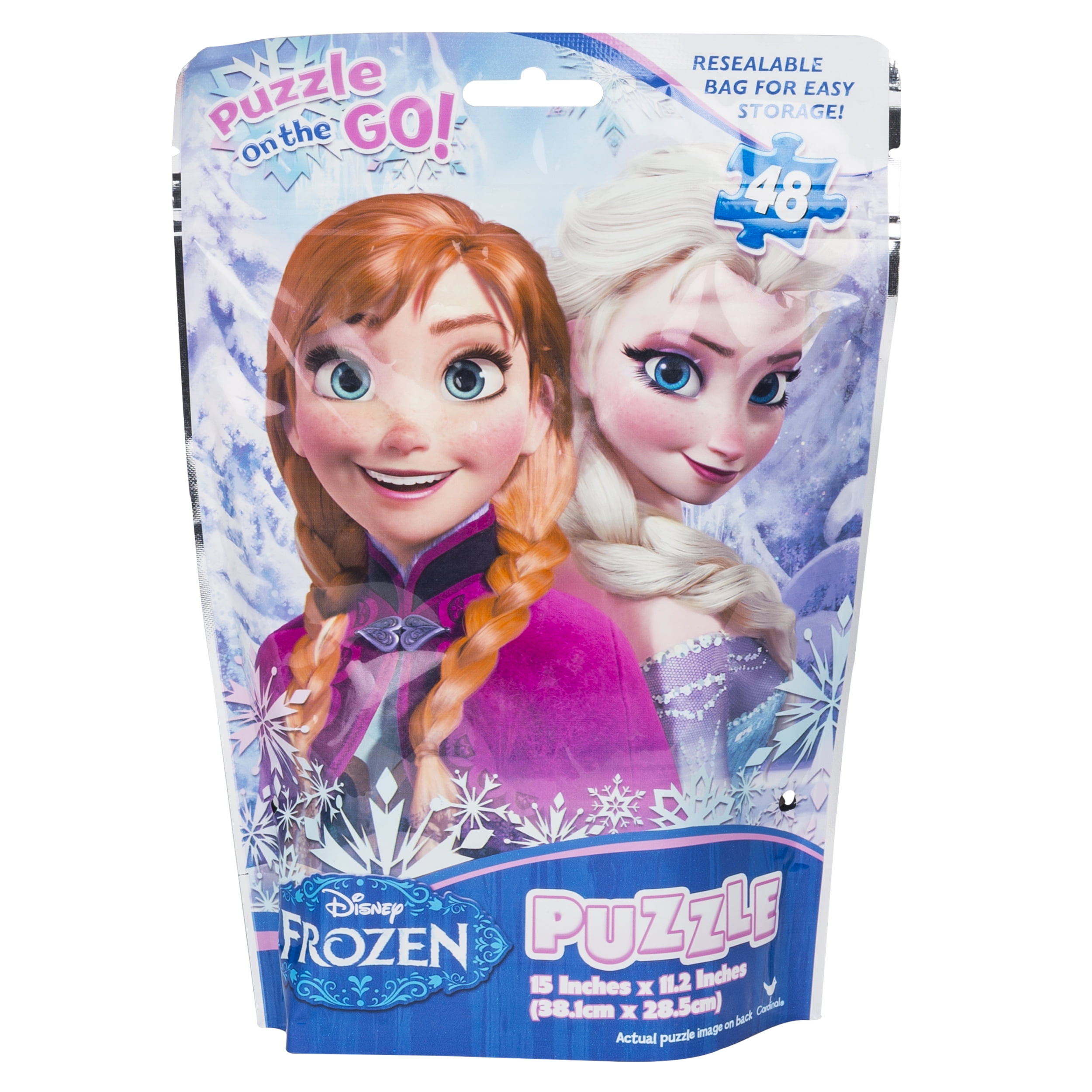Disney Frozen, 48Piece Puzzle On the Go, in Resealable Bag