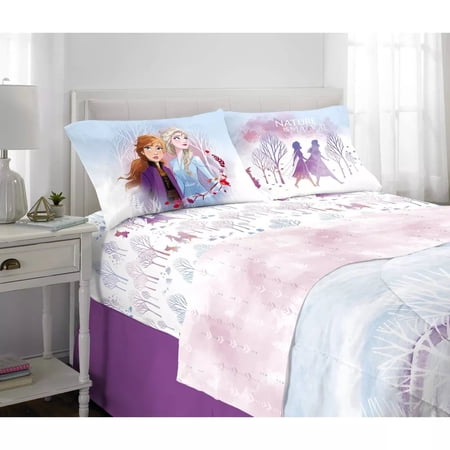 Disney Frozen 5 Piece Full Comforter and Sheet Set