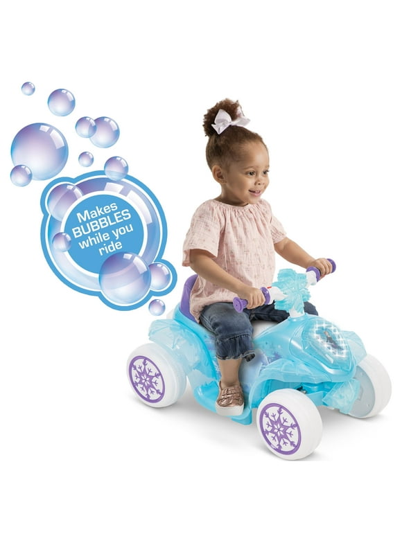 Disney Frozen 6 Volts Electric Ride-on Quad for Girls, Ages 1.5+ Years, by Huffy