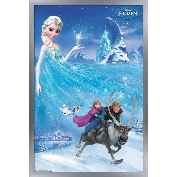 Disney Frozen - Adventure One Sheet Wall Poster, 14.725" x 22.375", Framed
