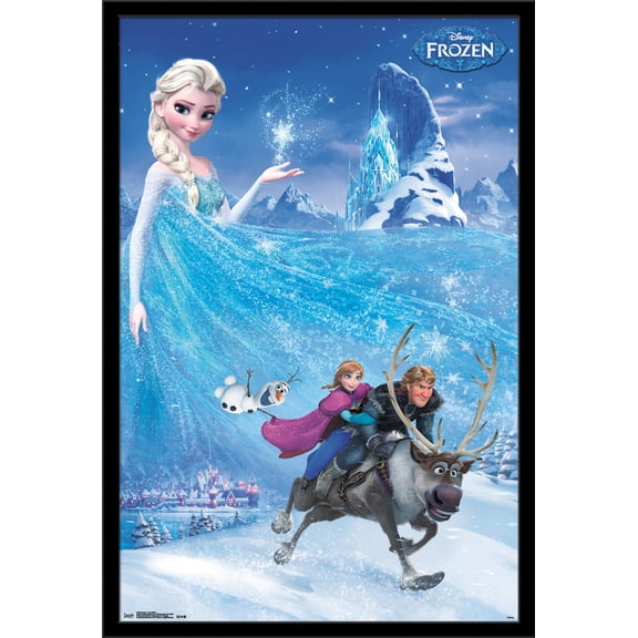 Disney Frozen - Adventure One Sheet Wall Poster, 22.375" x 34", Framed