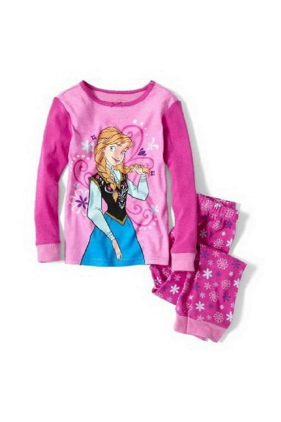 Frozen Anna 2-Piece Floral Pajama Set, Size 8