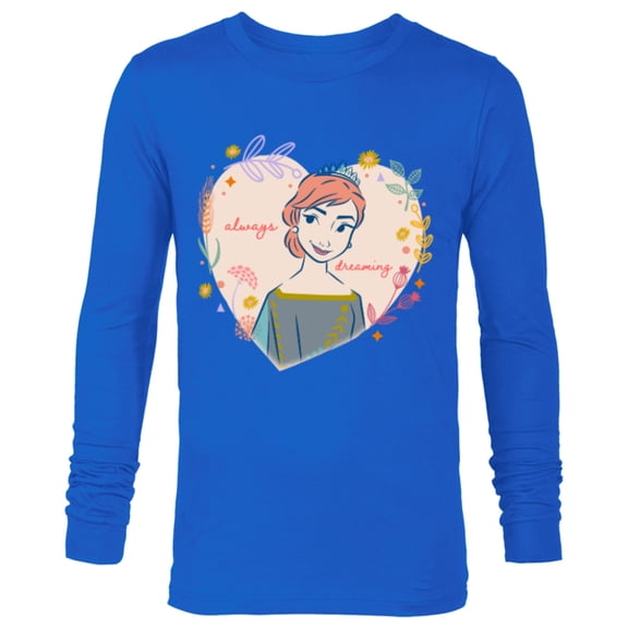 Disney Frozen Anna Always Dreaming - Long Sleeve T-Shirt for Men - Customized-Royal