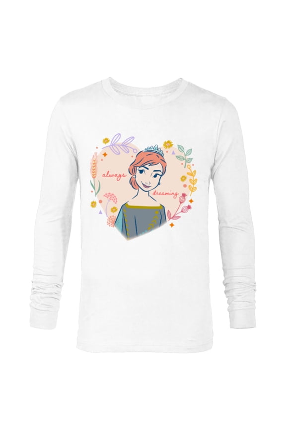 Frozen Anna Always Dreaming - Long Sleeve T-Shirt for Men - Customized-White