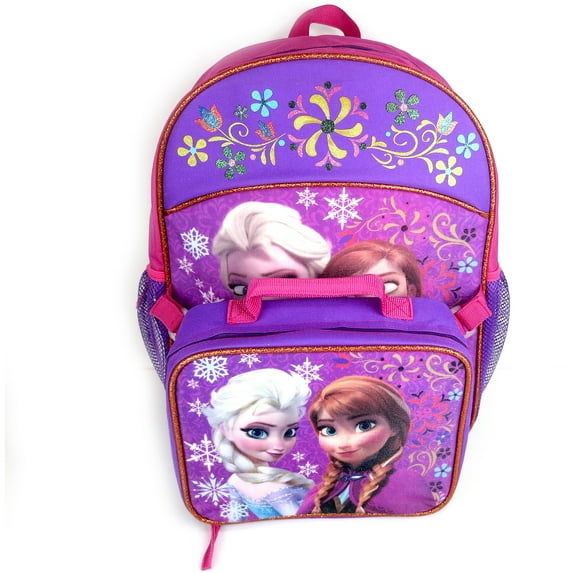 Disney Frozen Anna & Elsa Backpack & Lunch Tote Combo Kit