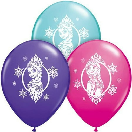 Disney Frozen Anna Elsa Latex 12" Balloons 6 Ct