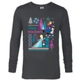 thumbnail image 1 of Disney Frozen Anna Elsa Olaf Happy Holidays - Long Sleeve T-Shirt for Men – Customized-Charcoal Heather, 1 of 5