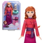 Disney Frozen Anna Fashion Doll & Wolf Cub Figure with 4 Nurturing Accessories Inspired by Movie