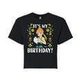 thumbnail image 1 of Disney Frozen - Anna It's My Birthday - Juniors Cropped Cotton Blend T-Shirt, 1 of 4