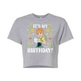 thumbnail image 1 of Disney Frozen - Anna It's My Birthday - Juniors Cropped Cotton Blend T-Shirt, 1 of 4