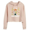 thumbnail image 1 of Disney Frozen - Anna It's My Birthday - Juniors Cropped Pullover Hoodie, 1 of 4