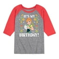 thumbnail image 1 of Disney Frozen - Anna It's My Birthday - Toddler & Youth Raglan Graphic T-Shirt, 1 of 1