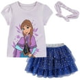 thumbnail image 1 of Disney Frozen Anna Short Sleeve Shirt and Tulle Tutu Skirt with Headband (Girls), 2 Piece Set, Sizes 2T-10, 1 of 6