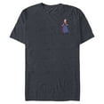 thumbnail image 1 of Disney Frozen Anna Small Pose - Short Sleeve Blended T-Shirt for Adults - Customized-Navy Heather, 1 of 5