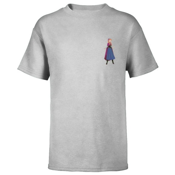 Disney Frozen Anna Small Pose - Short Sleeve T-Shirt for Kids - Customized-Athletic Heather