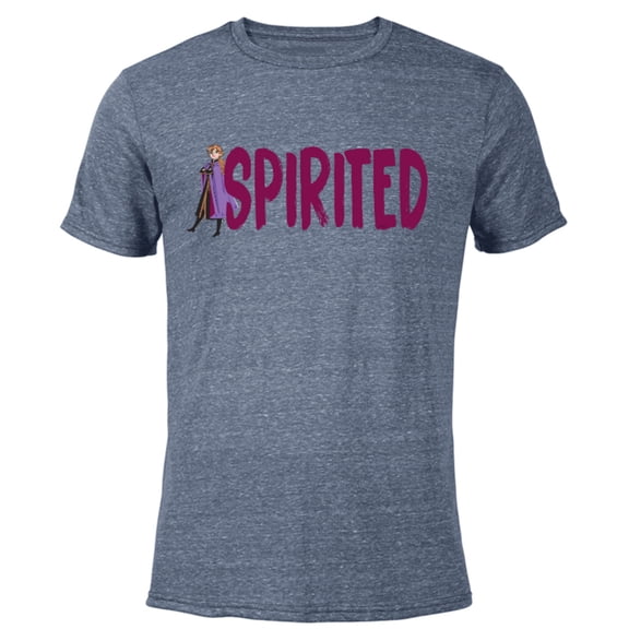 Disney Frozen Anna Spirited - Short Sleeve Blended T-Shirt for Adults - Customized-Navy Heather