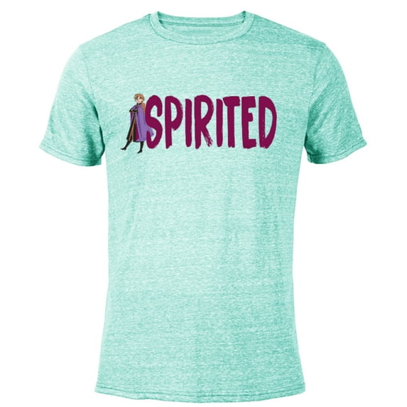 Disney Frozen Anna Spirited - Short Sleeve Blended T-Shirt for Adults - Customized-Ocean Blue