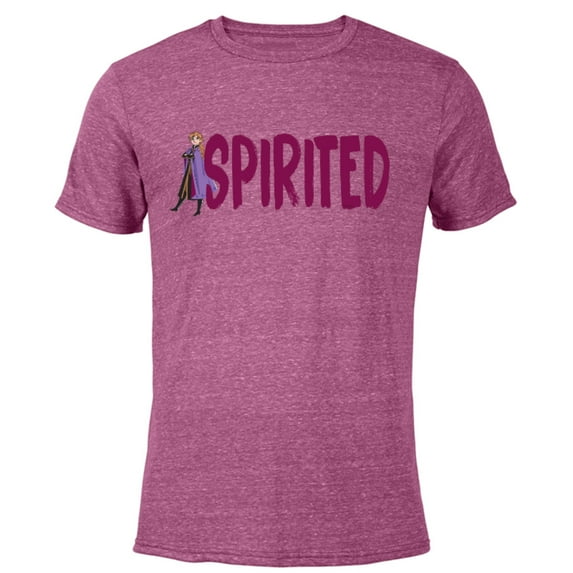 Disney Frozen Anna Spirited - Short Sleeve Blended T-Shirt for Adults - Customized-Purple