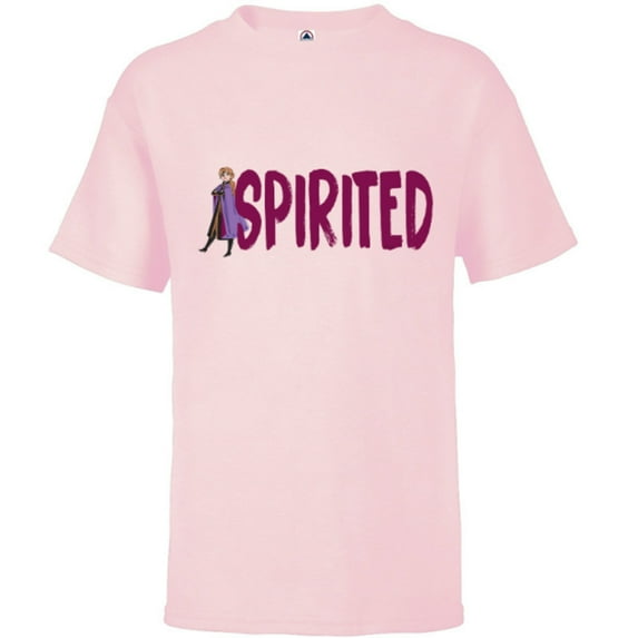 Disney Frozen Anna Spirited - Short Sleeve T-Shirt for Kids - Customized-Soft Pink
