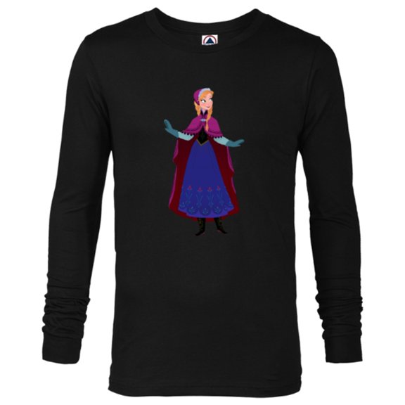 Disney Frozen Anna T-Shirt - Long Sleeve T-Shirt for Men - Customized-Black