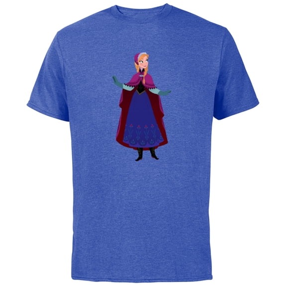 Disney Frozen Anna T-Shirt - Short Sleeve Cotton T-Shirt for Adults - Customized-Royal Heather