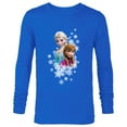 thumbnail image 1 of Disney Frozen Anna and Elsa Snowflakes - Long Sleeve T-Shirt for Men- Customized-Royal, 1 of 5