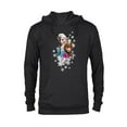 thumbnail image 1 of Disney Frozen Anna and Elsa Snowflakes - Pullover Hoodie for Adults- Customized-Black, 1 of 5