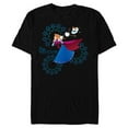 thumbnail image 1 of Disney Frozen Anna and Olaf True Friendship - Short Sleeve Blended T-Shirt for Adults - Customized-Black, 1 of 5
